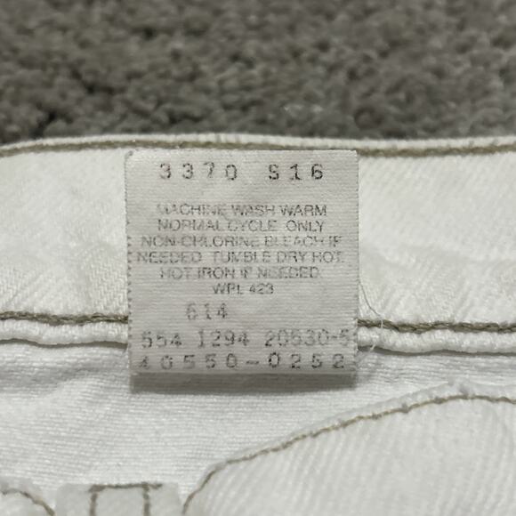 Vintage 1994 Levi’s 550 Orange Tab White Relaxed USA American Jeans Men 36 x 30 - Picture 3 of 7